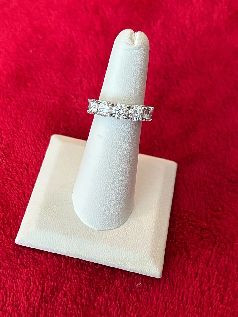 NEW! Silver 925 2.5ct Diamond Ring Size 5.5